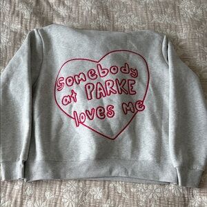 Parke somebody loves me hoodie - classic grey